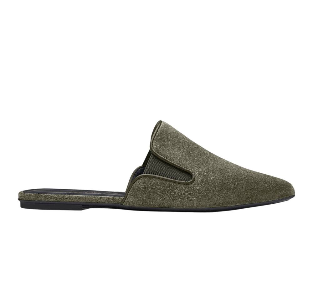 Oliver Cabell Suede Truffle Dream Mule Shoes Size 36